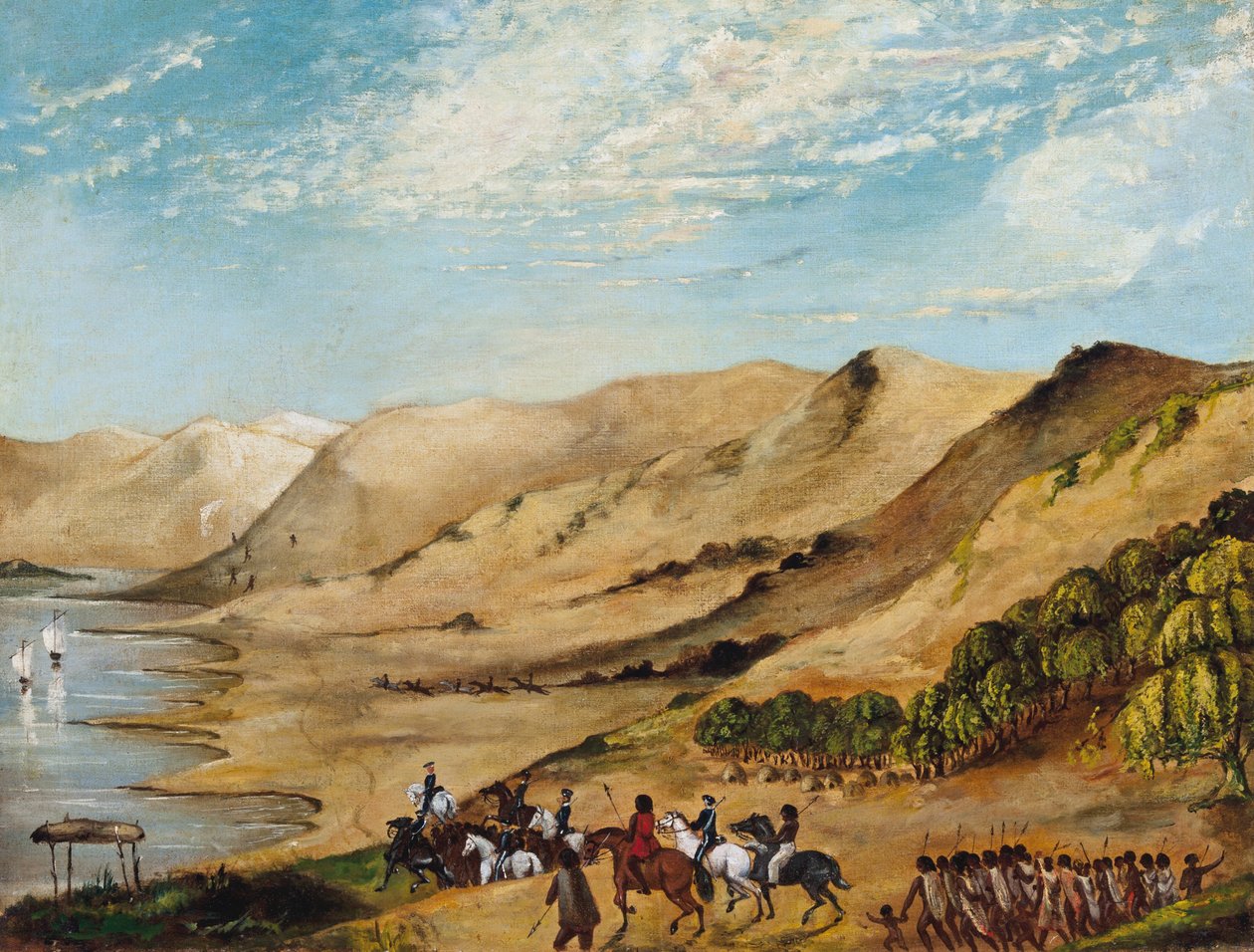 Major OHallorans Expedition zum Coorong, August 1840 von Unbekannt Unbekannt