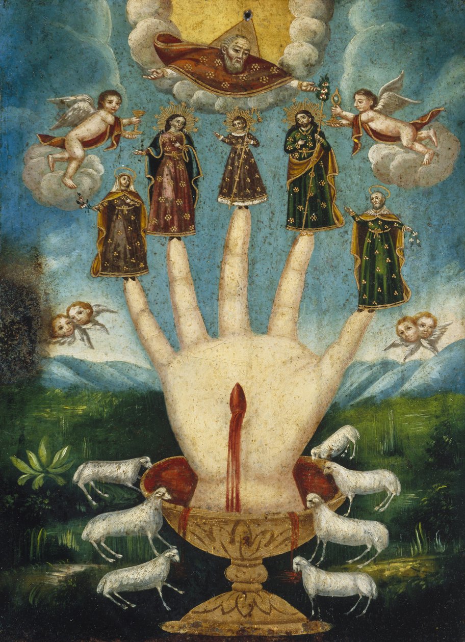 Mano Poderosa (Die Allmächtige Hand) oder Las Cinco Personas (Die fünf Personen) von Unbekannt Unbekannt