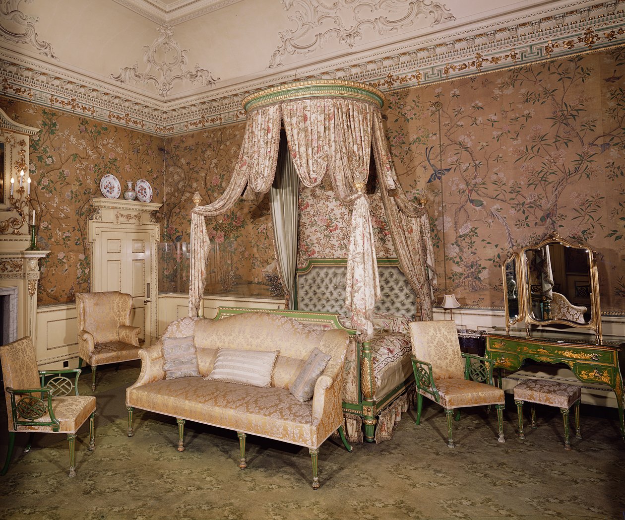 Nostell Priory, das Staats-Schlafzimmer, 1771 von Unbekannt Unbekannt