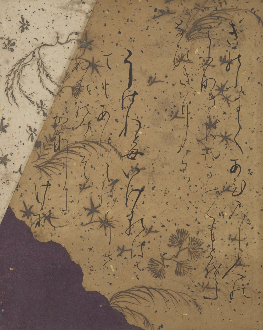 Seite aus dem Ishiyama-gire von Unbekannt Unbekannt