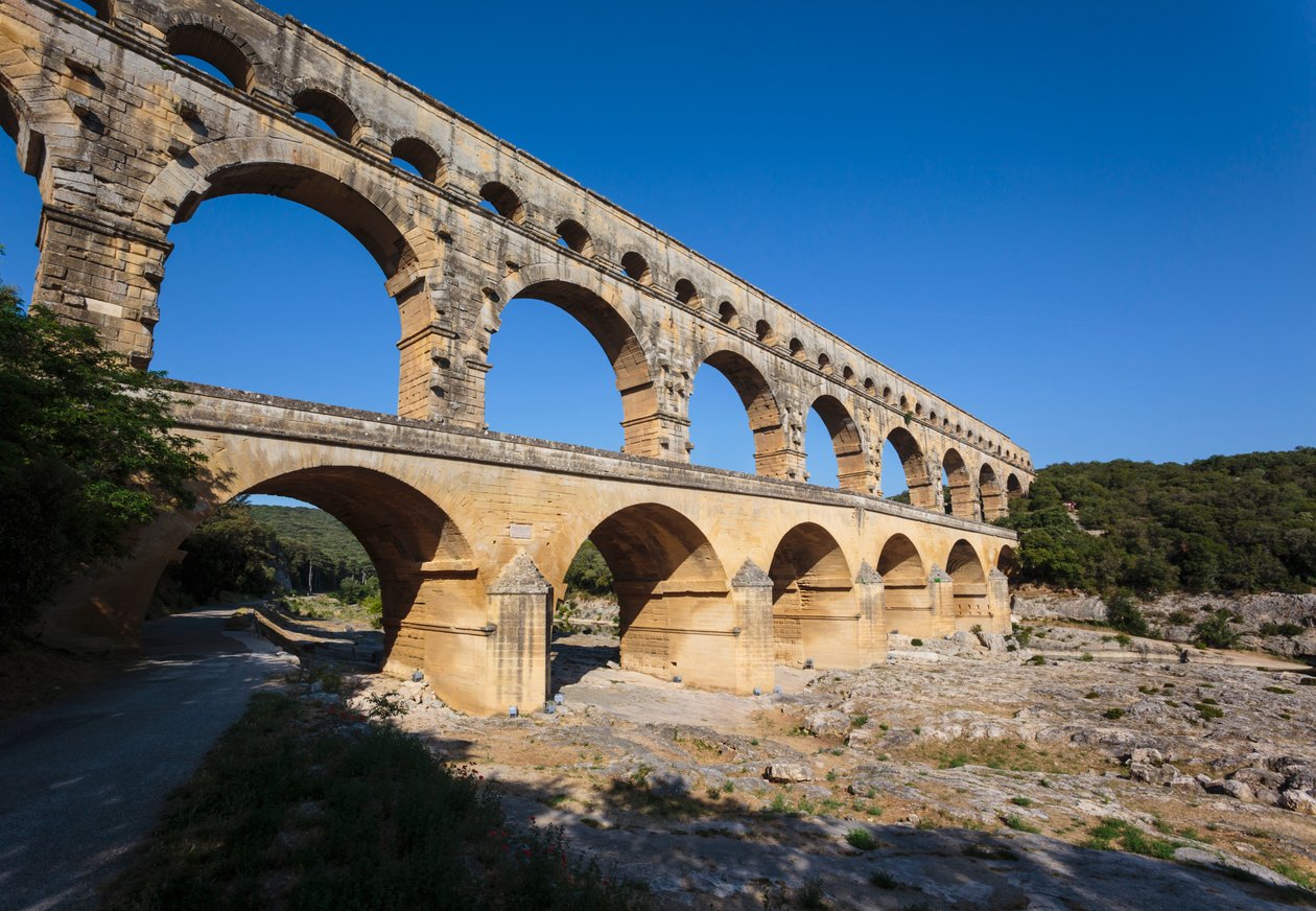 Pont du Gard, römisches Aquädukt, Frankreich von Unbekannt Unbekannt