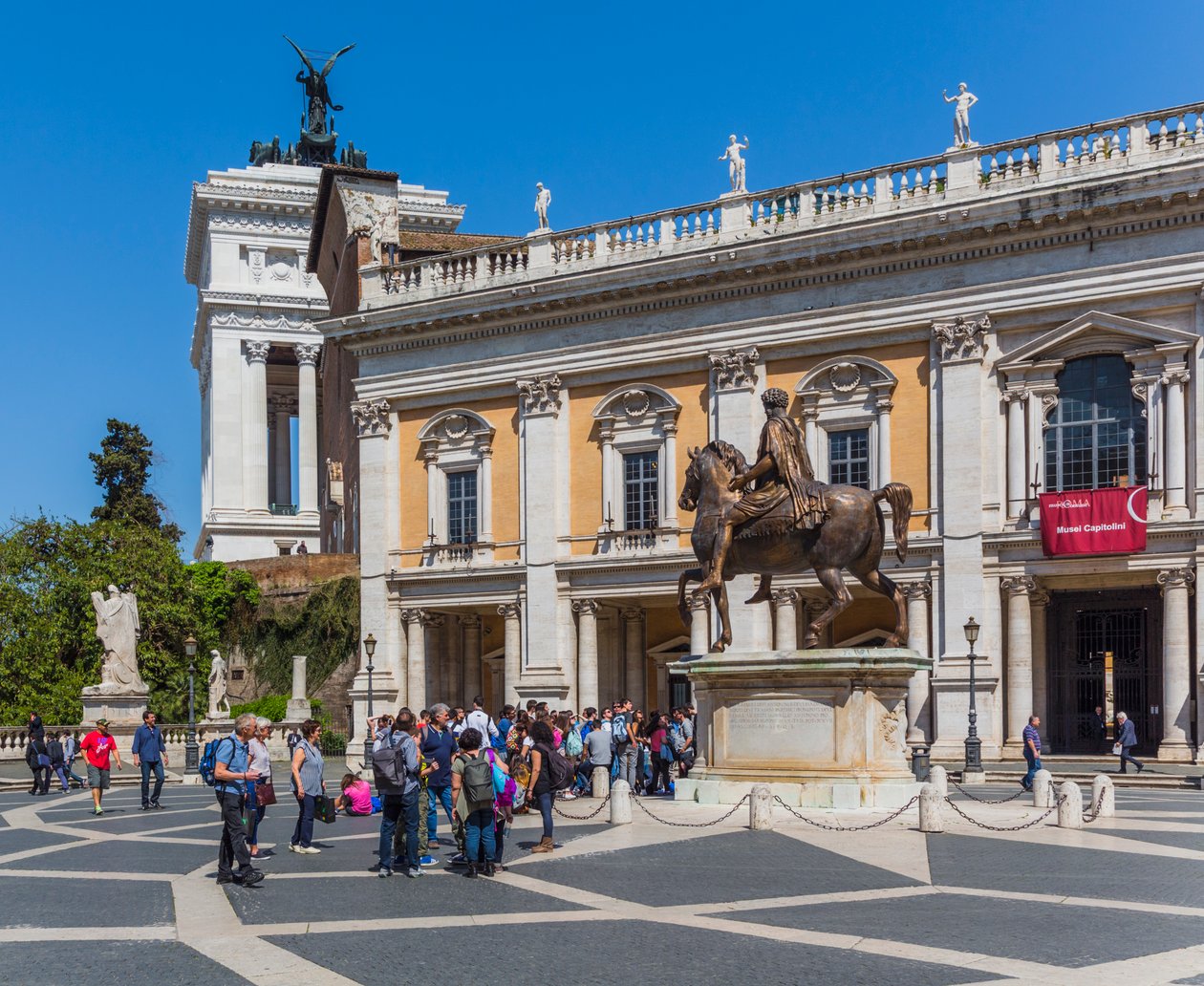 Rom, Italien. Piazza del Campidoglio. von Unbekannt Unbekannt