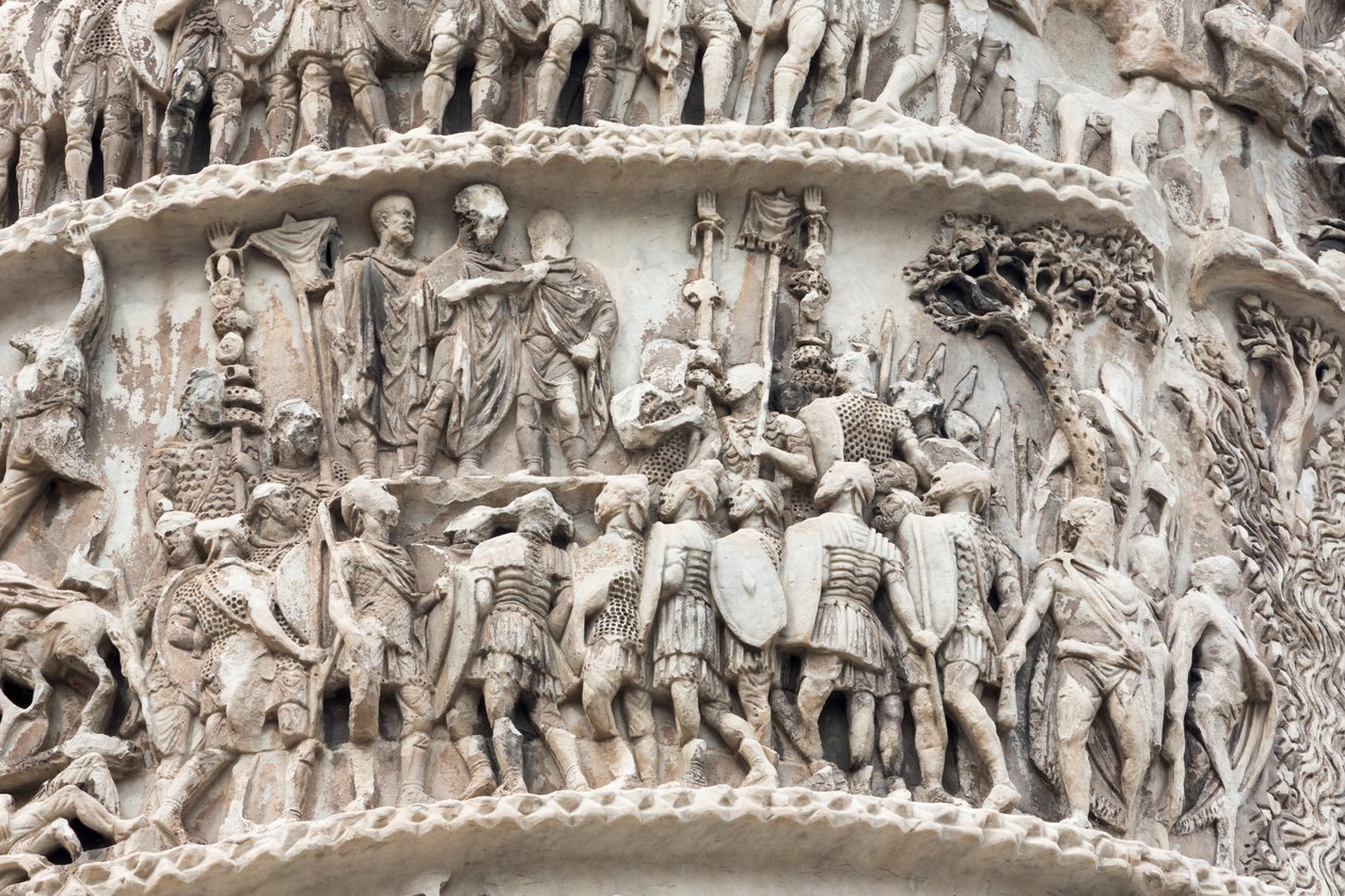 Rom, Italien. Trajanssäule von Unbekannt Unbekannt