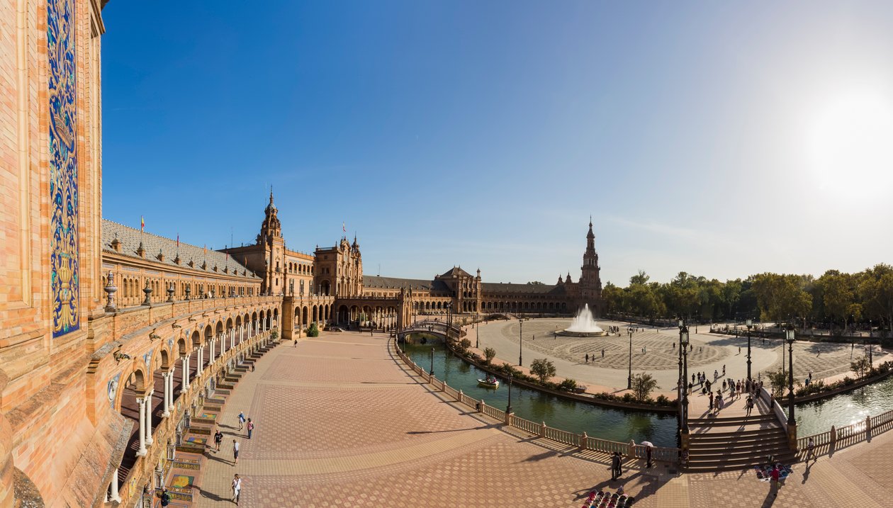 Sevilla, Spanien. Plaza de España. von Unbekannt Unbekannt