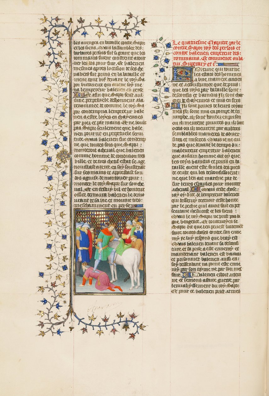 Shapur, König von Persien, demütigt den römischen Kaiser Valerian von Unbekannt Unbekannt