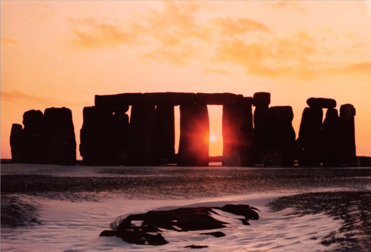 Stonehenge, Wintersonnenwende von Unbekannt Unbekannt