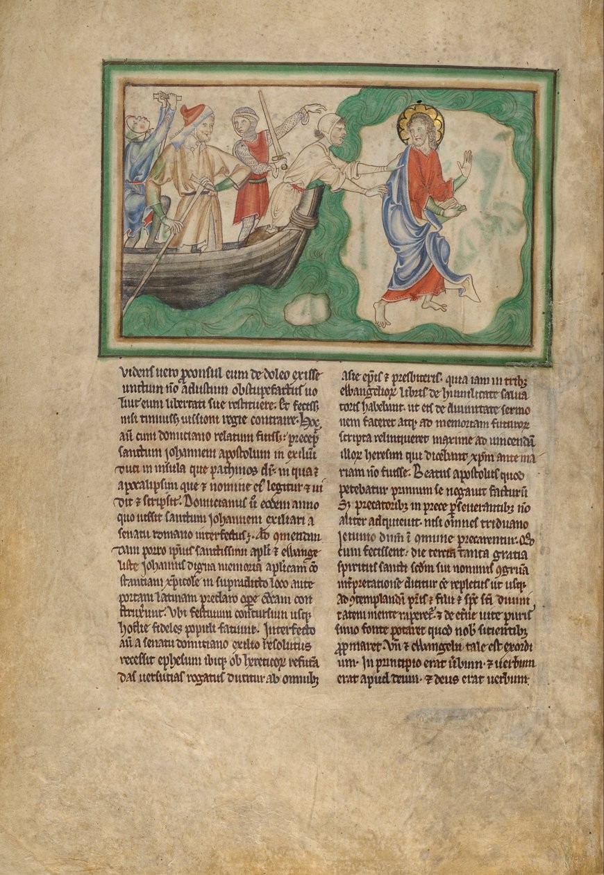 Die Ankunft des Heiligen Johannes auf Patmos von Unbekannt Unbekannt
