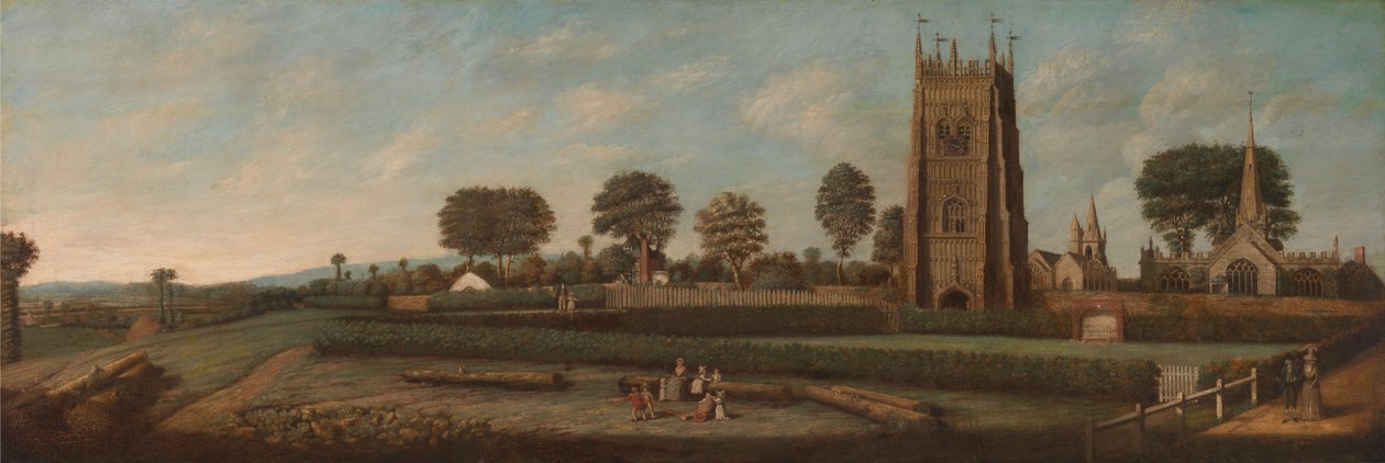Der Glockenturm von Evesham von Unbekannt Unbekannt