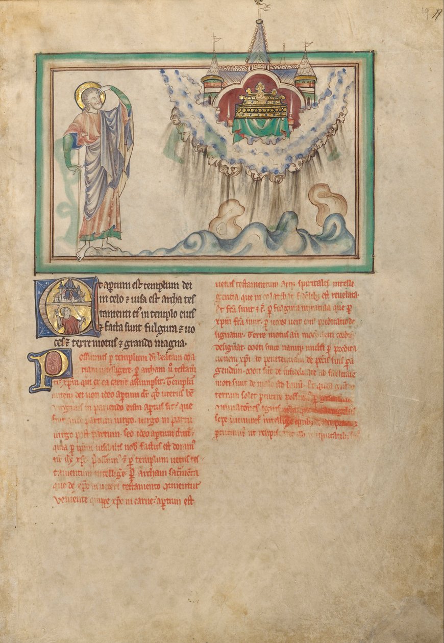 Der Tempel Gottes mit dem Tabernakel im Himmel von Unbekannt Unbekannt
