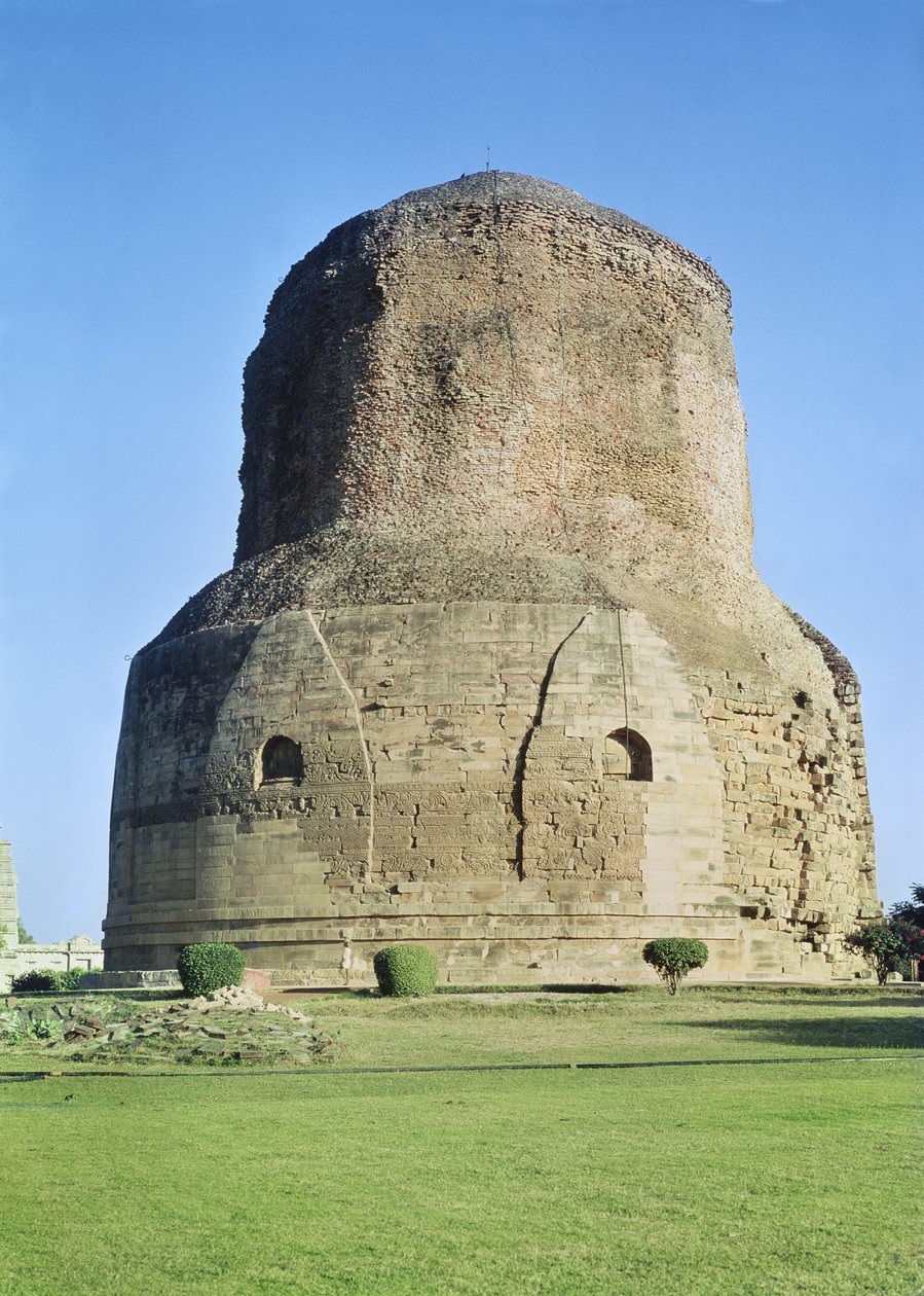 Ansicht der Dhamekh Stupa von Unbekannt Unbekannt