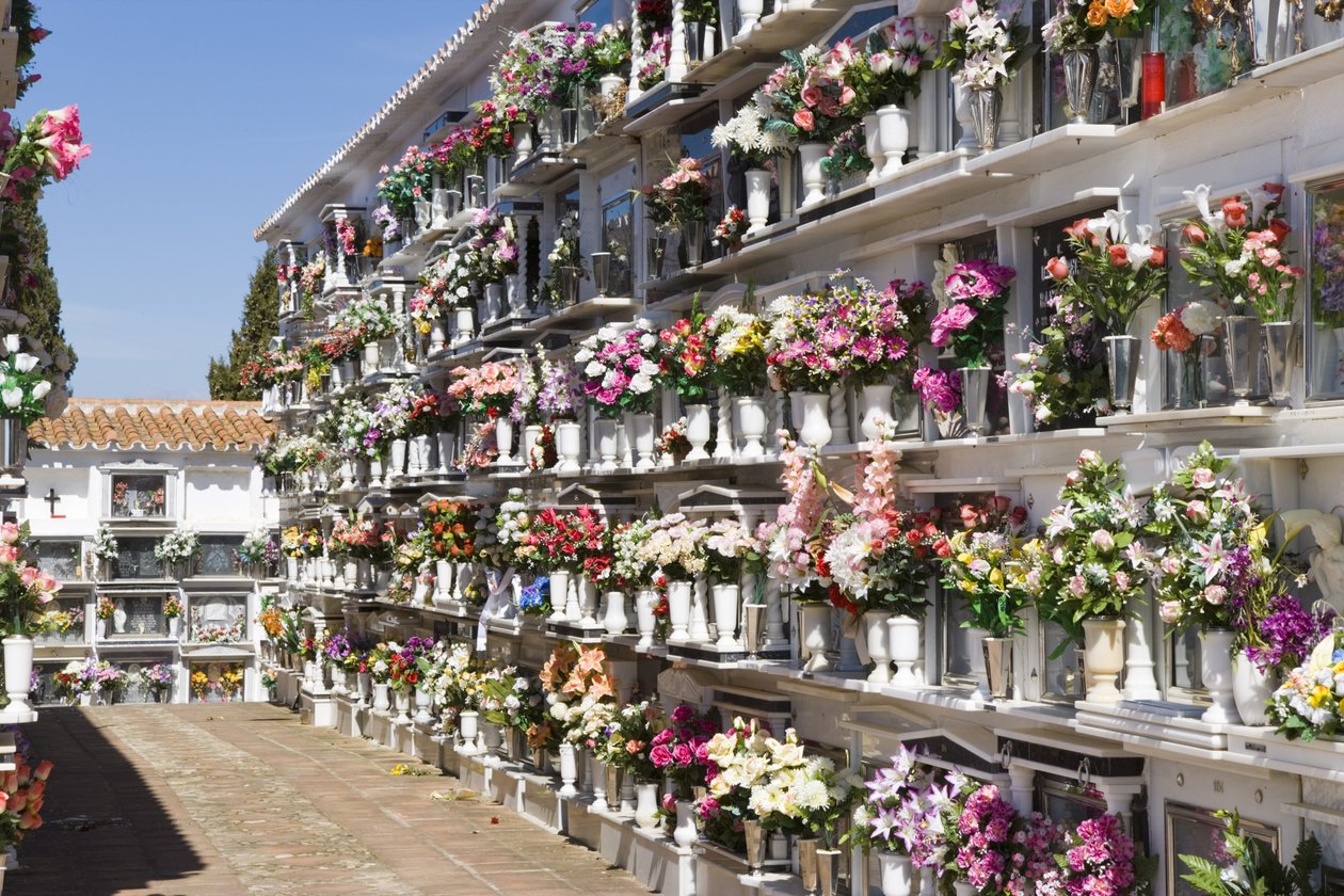 Ansicht des Friedhofs von Unbekannt Unbekannt