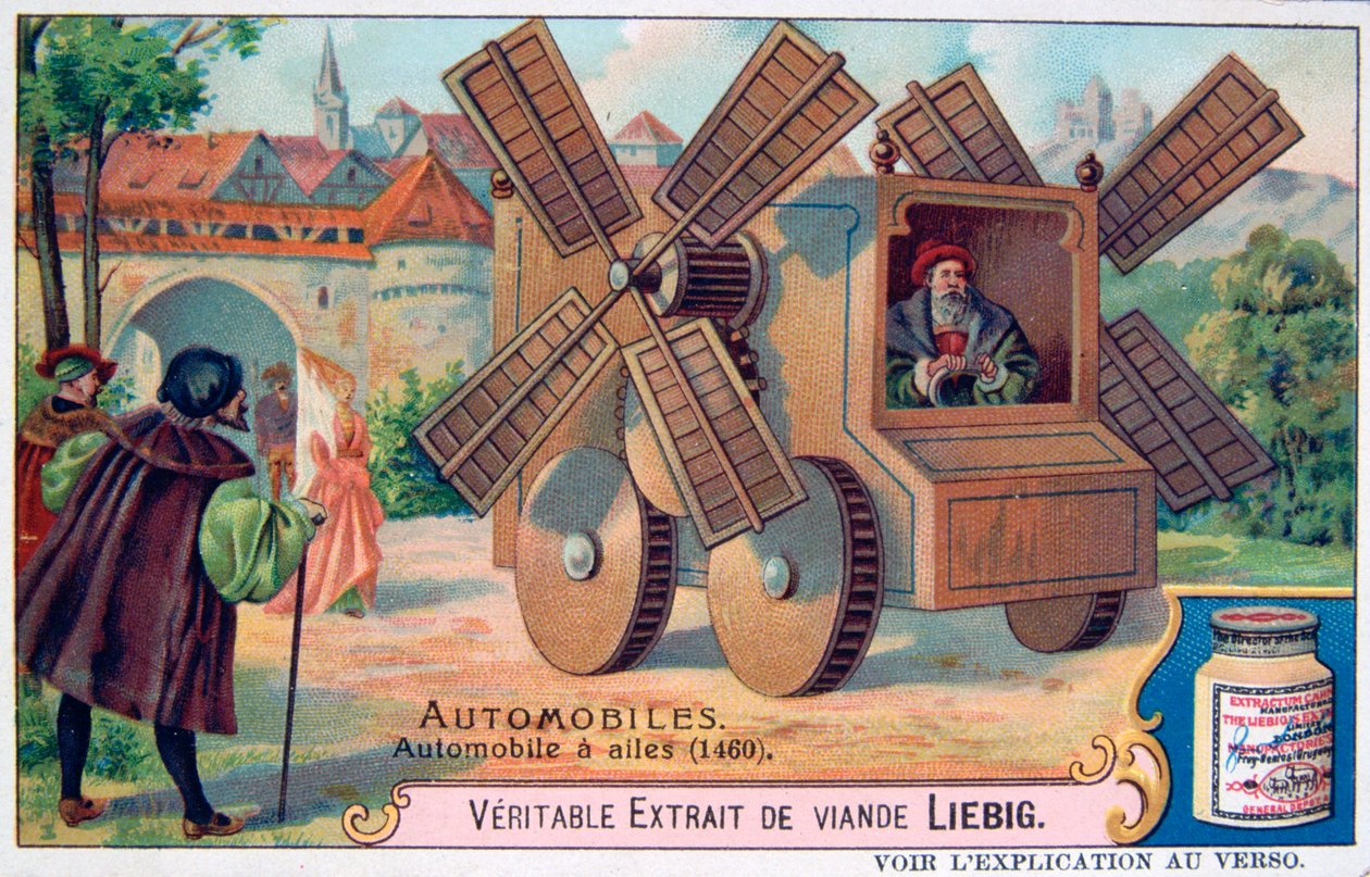 Ein Wagen mit Klingen von Unbekannt