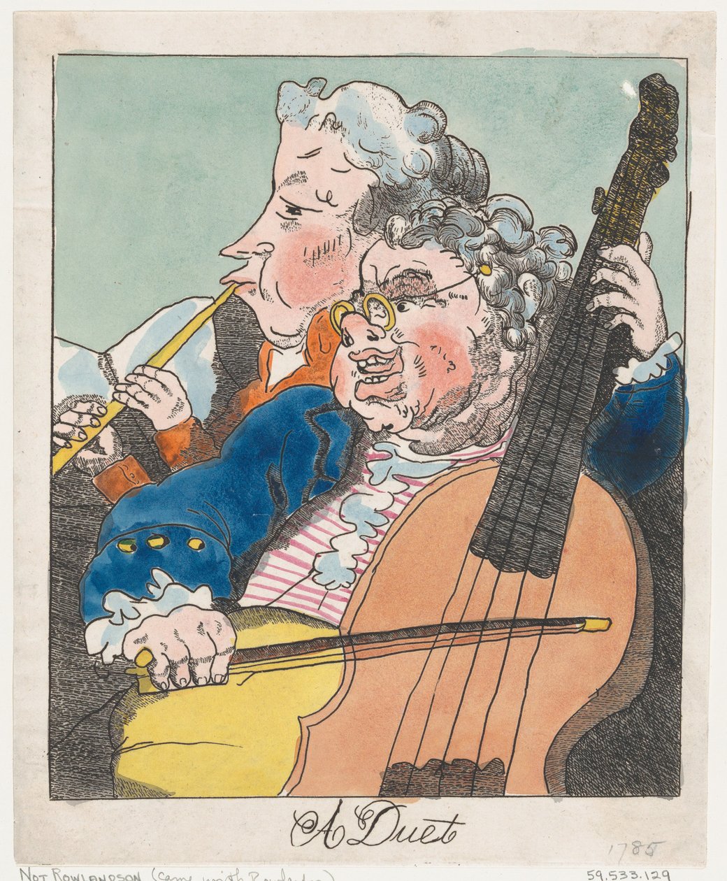 Ein Duett, 1785 von Unbekannt
