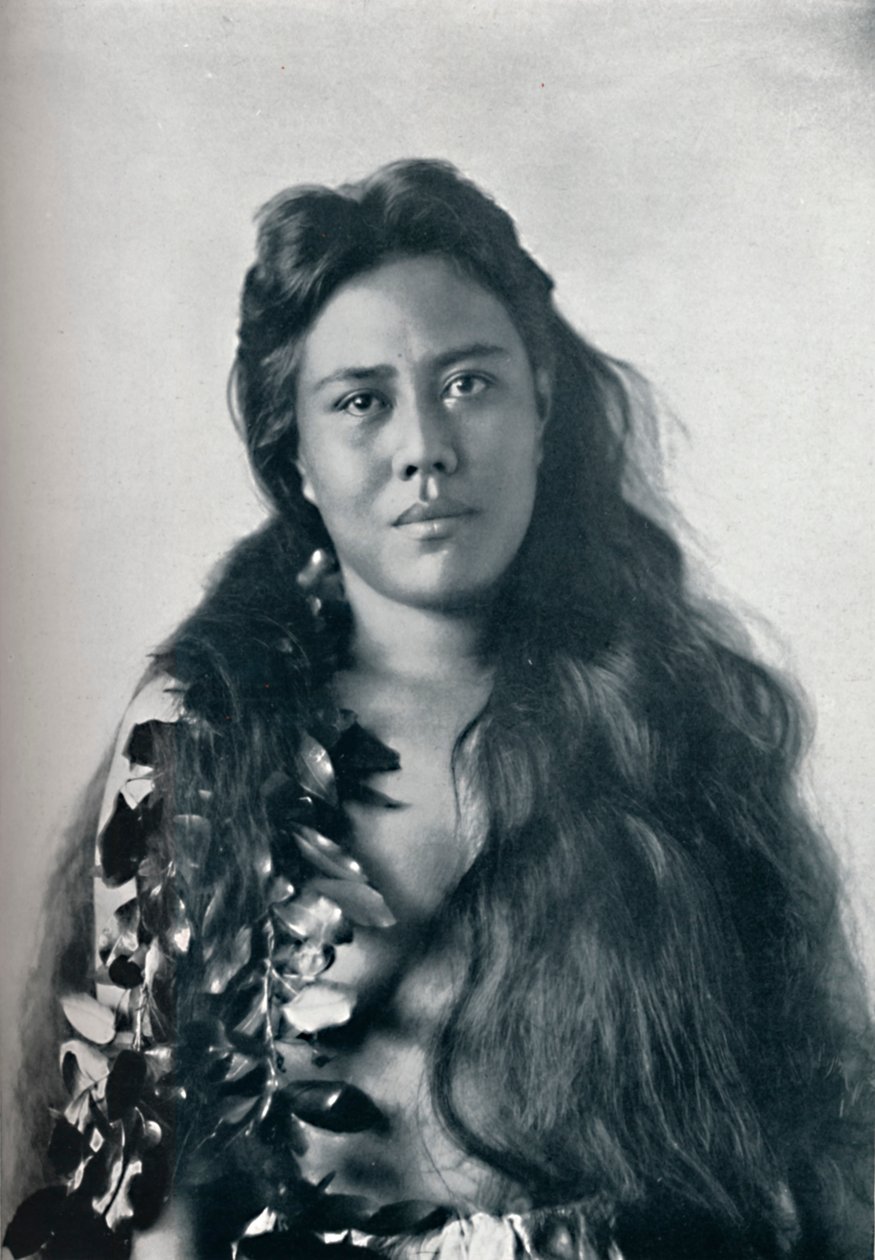 Eine Hula-Tänzerin, Honolulu, Hawaii, 1902 von Unbekannt