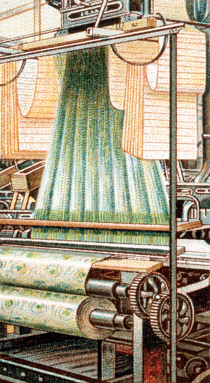 Ein Jacquard-Webstuhl, 1915 von Unbekannt