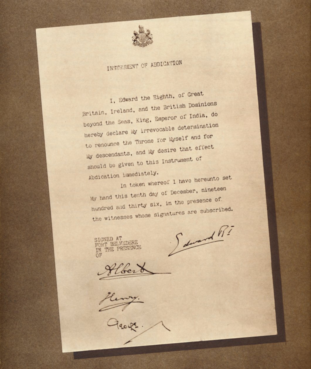 Ein beendetes Reich, 1936 1937 von Unbekannt