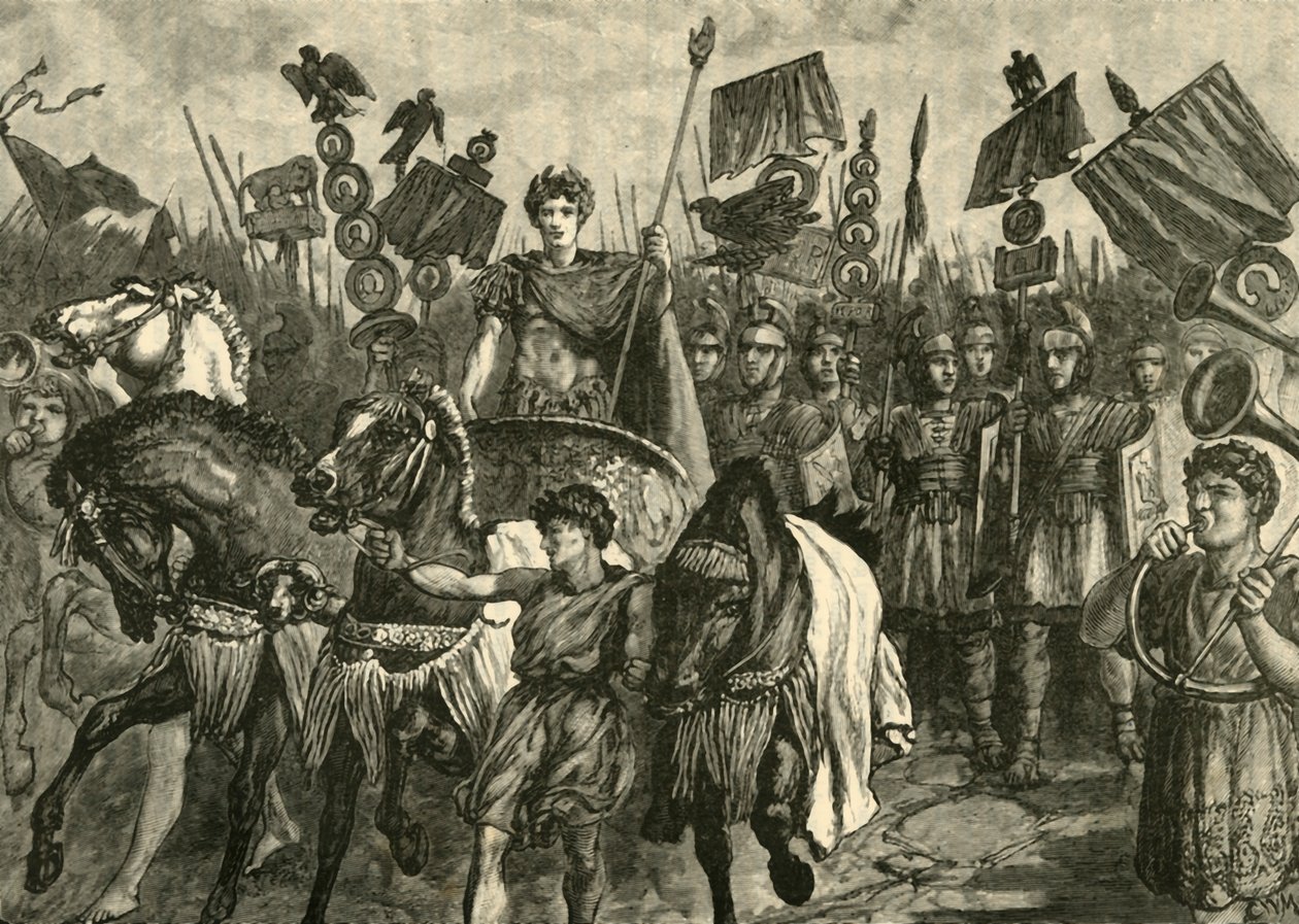 Ein römischer Triumph, 1890 von Unbekannt