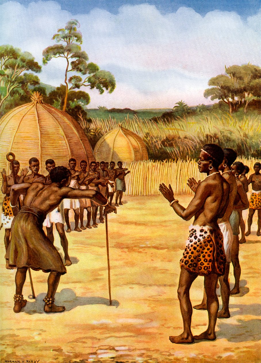 Ein Swazi-Hexendoktor, Afrika von Unbekannt