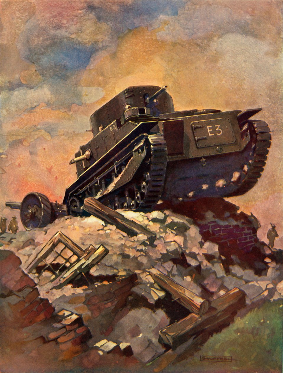 Ein Panzer, um 1930 von Unbekannt