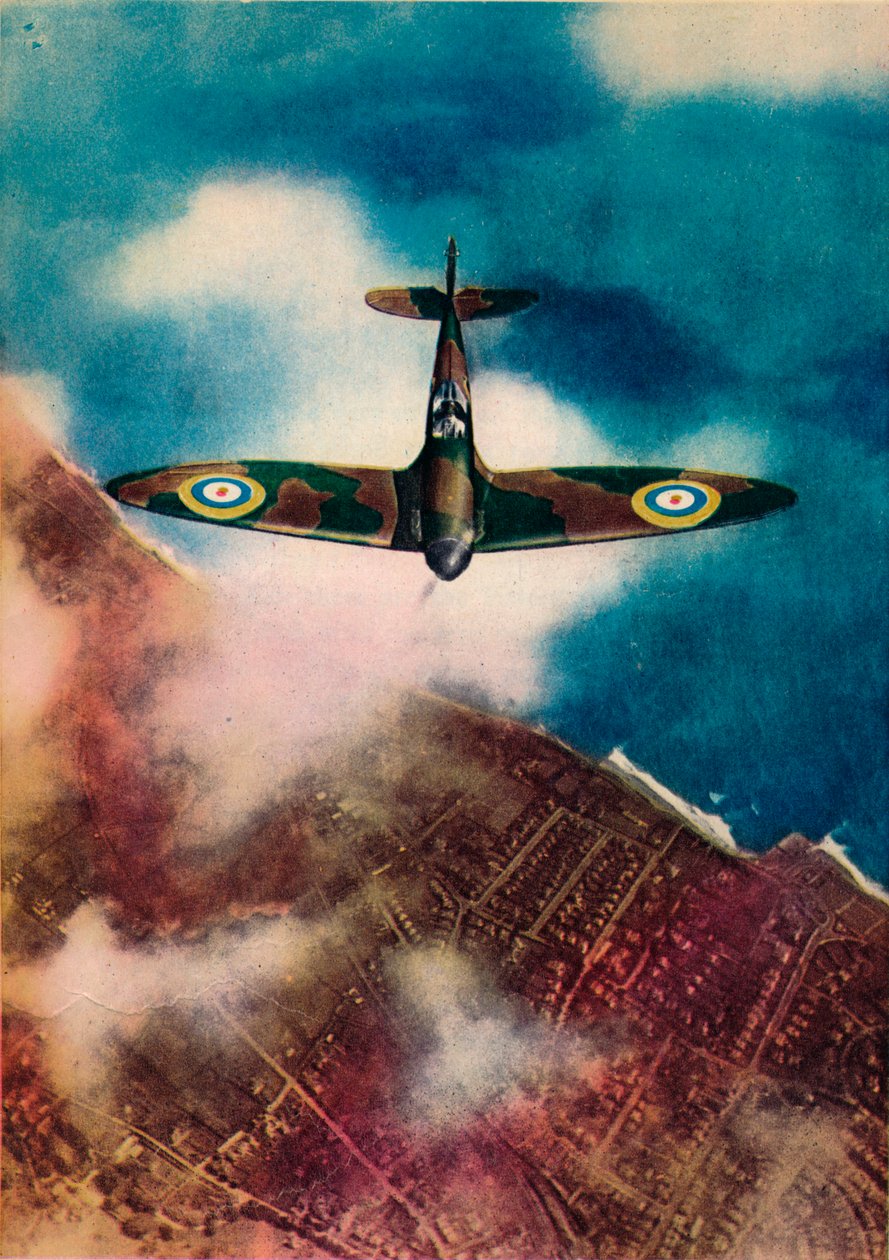 Ein Vickers Supermarine Spitfire, 1940 von Unbekannt