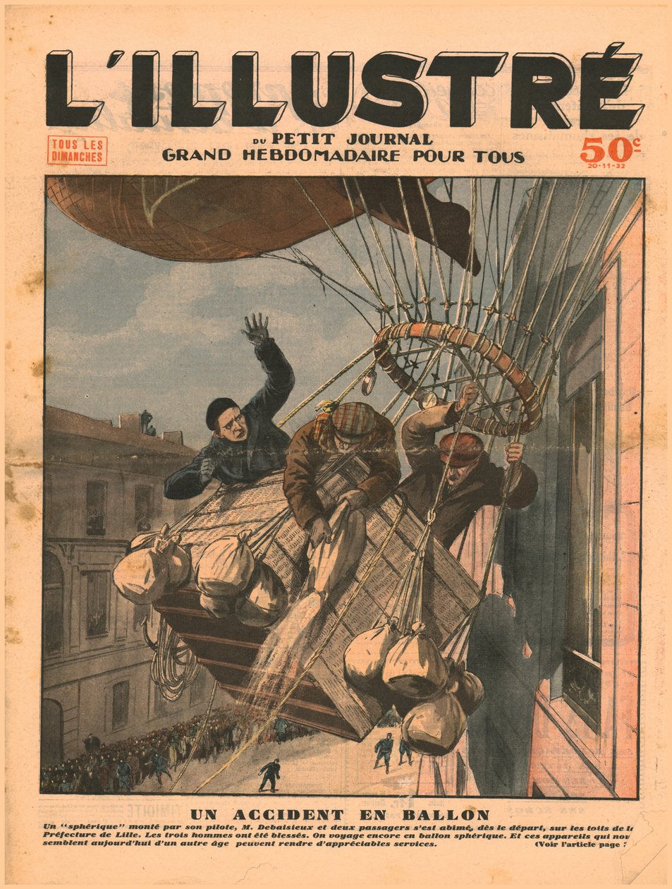 Ein Ballonunfall, 1932 von Unbekannt