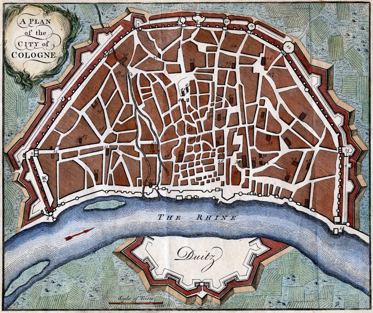 Ein Plan der Stadt Köln von Unbekannt