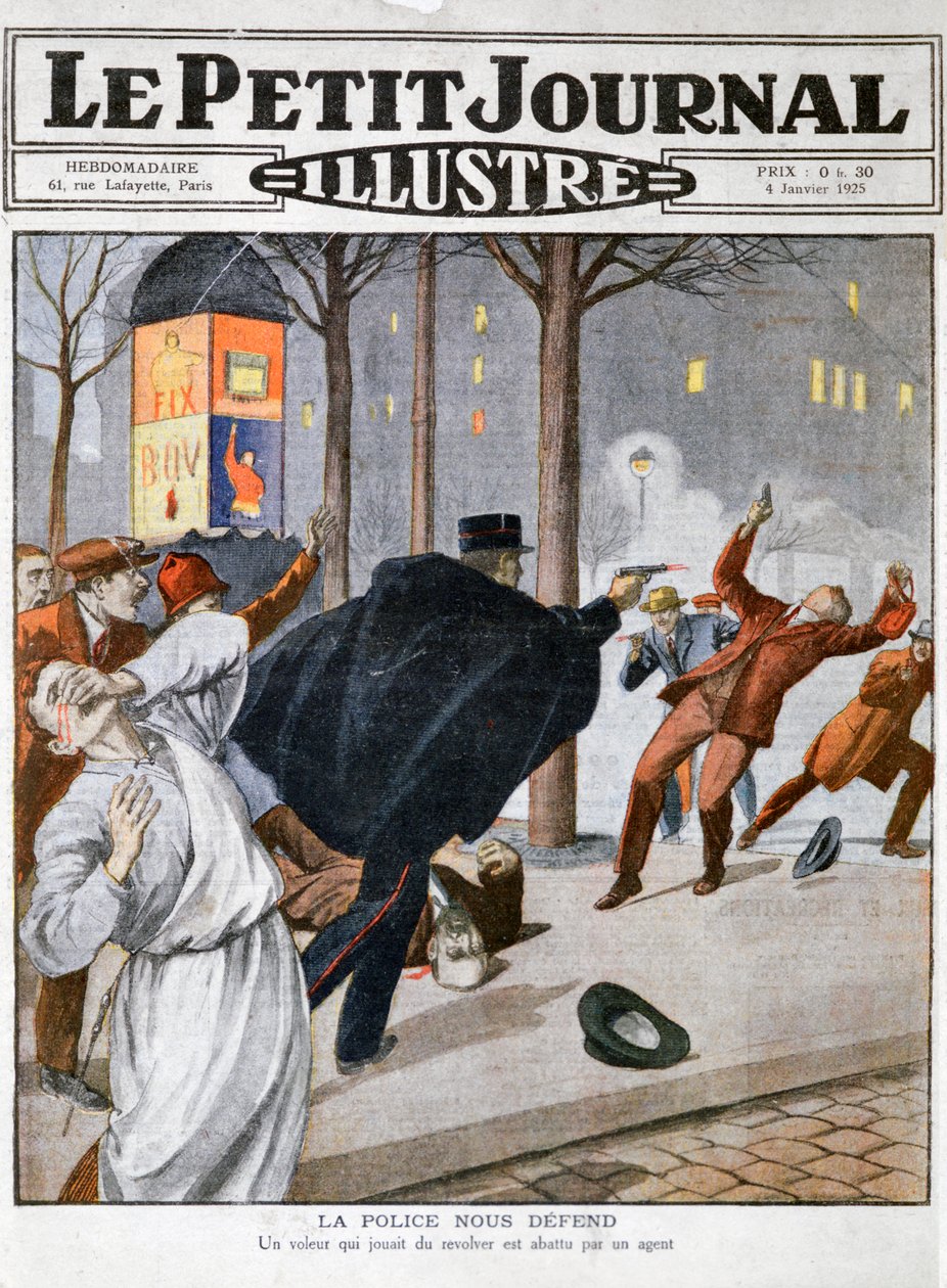 Eine Polizeischießerei, 4. Januar 1925 von Unbekannt