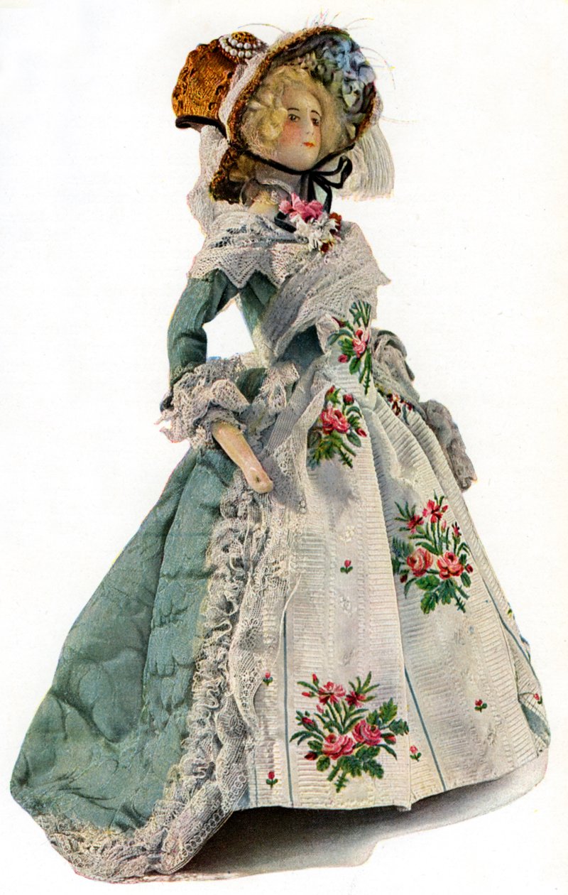 Ein kleines Modell für Kleiderentwürfe, 1938 von Unbekannt