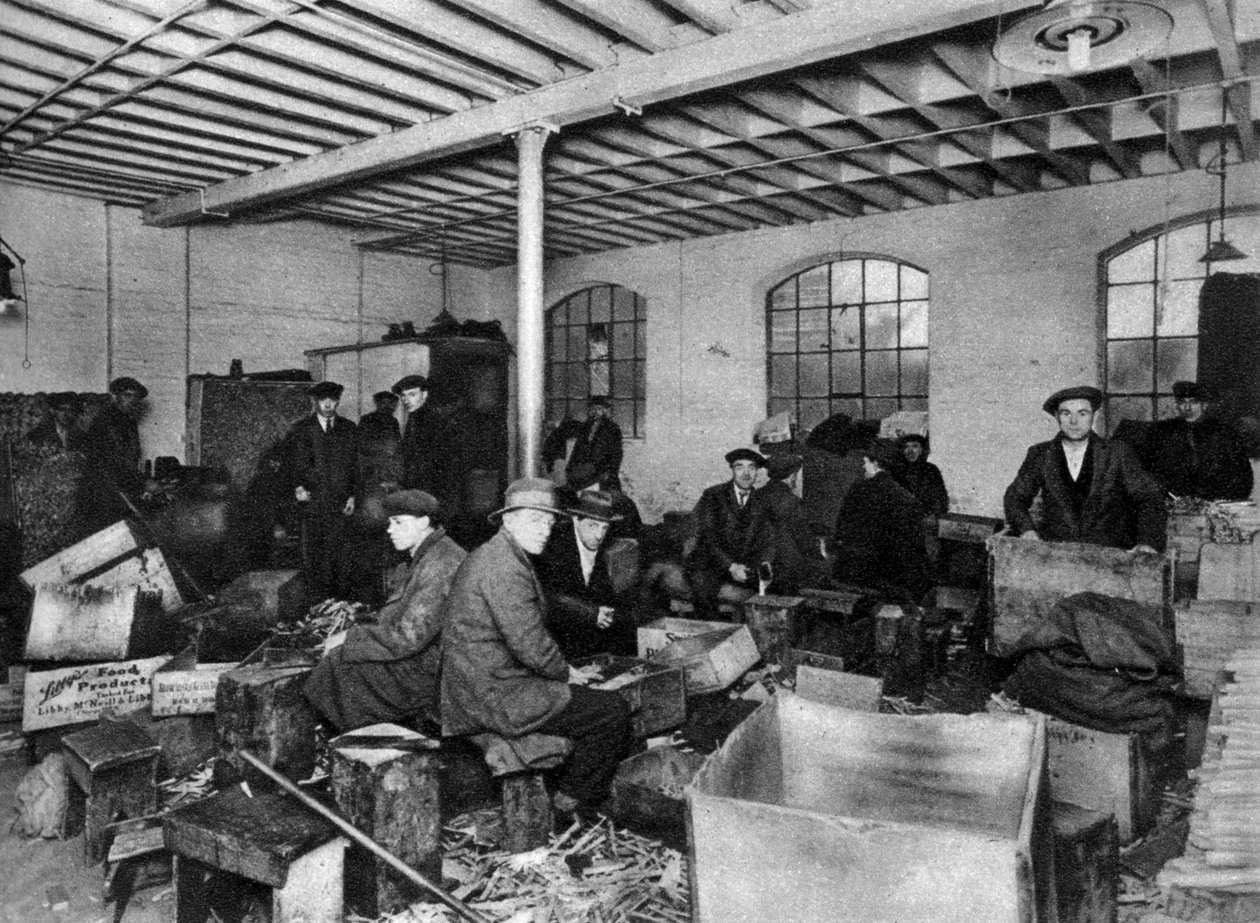 Eine Holzfällerwerkstatt, London von Unbekannt