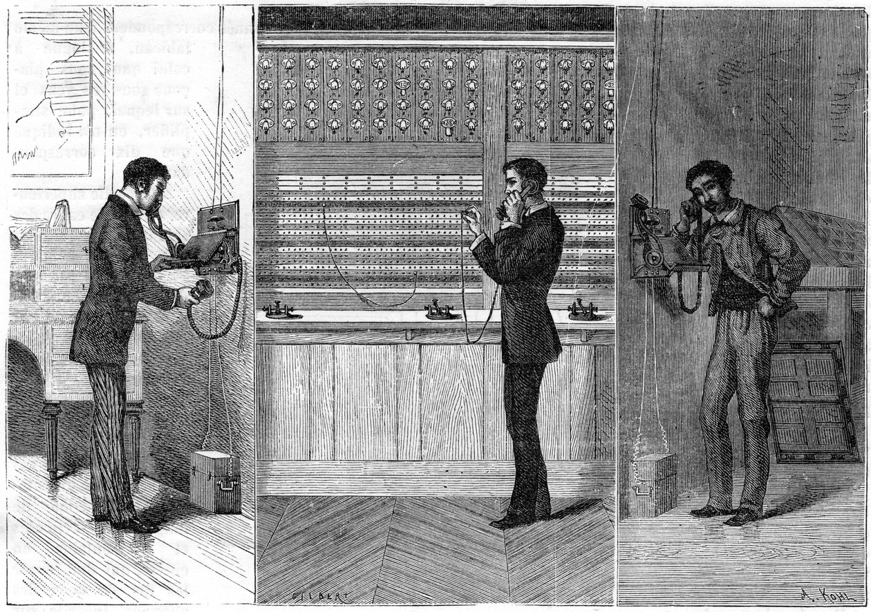 Ader-Telefonsystem, 1881 von Unbekannt