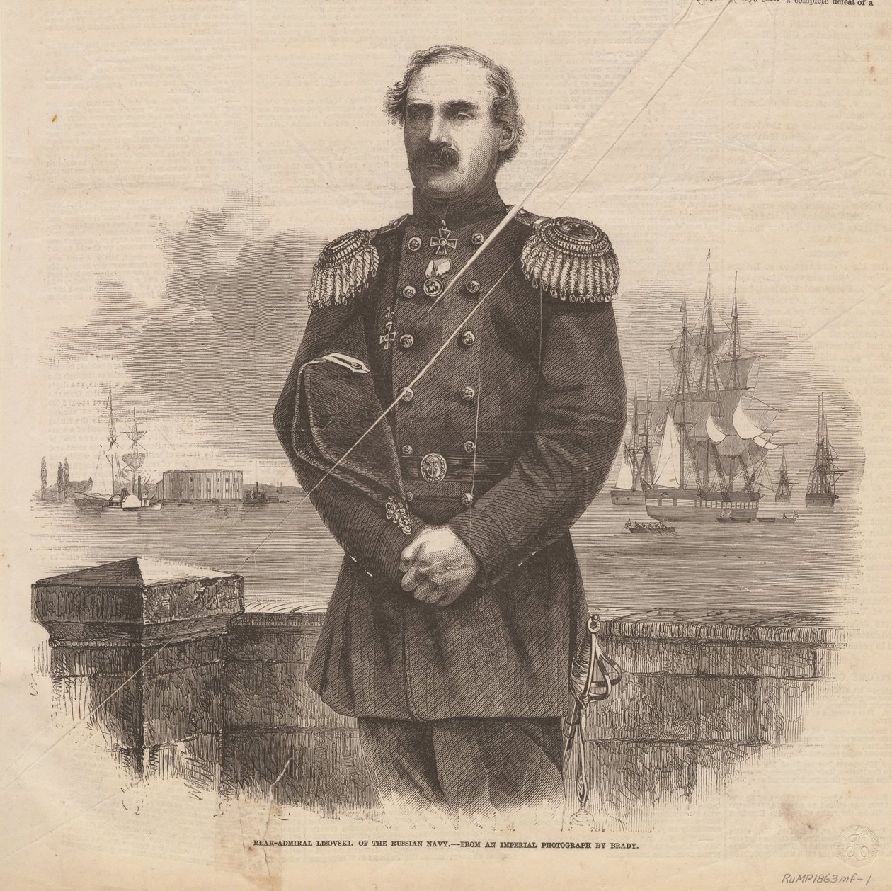 Admiral Stepan Stepanovich Lesovsky 1816-1866, 1863 von Unbekannt