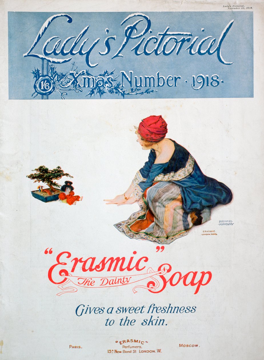 Werbung für Erasmic-Seife, 1918 von Unbekannt
