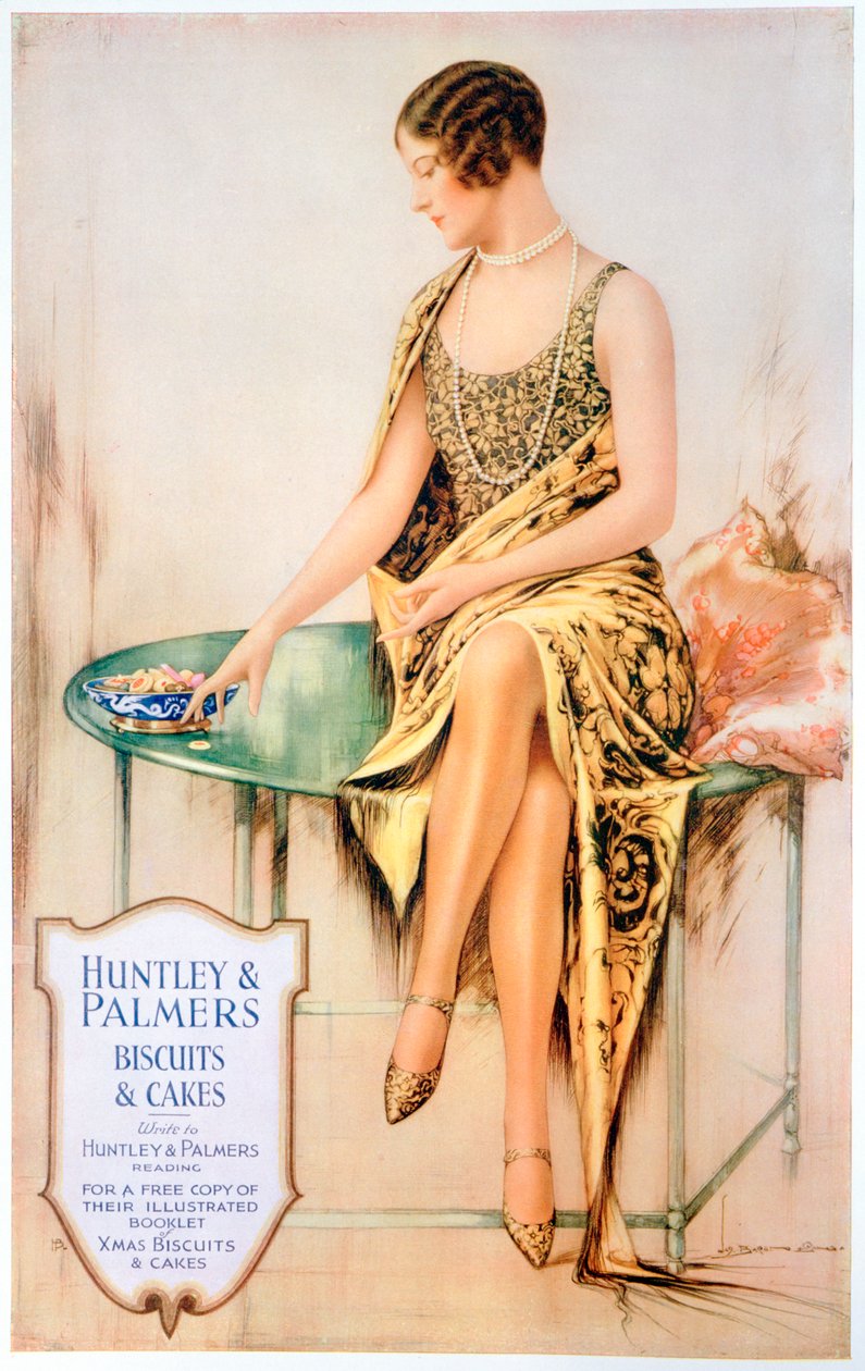 Werbung für Huntley und Palmers Kekse, 1929 von Unbekannt