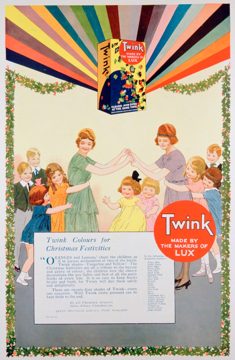 Werbung für Twink-Farbe, 1922 von Unbekannt