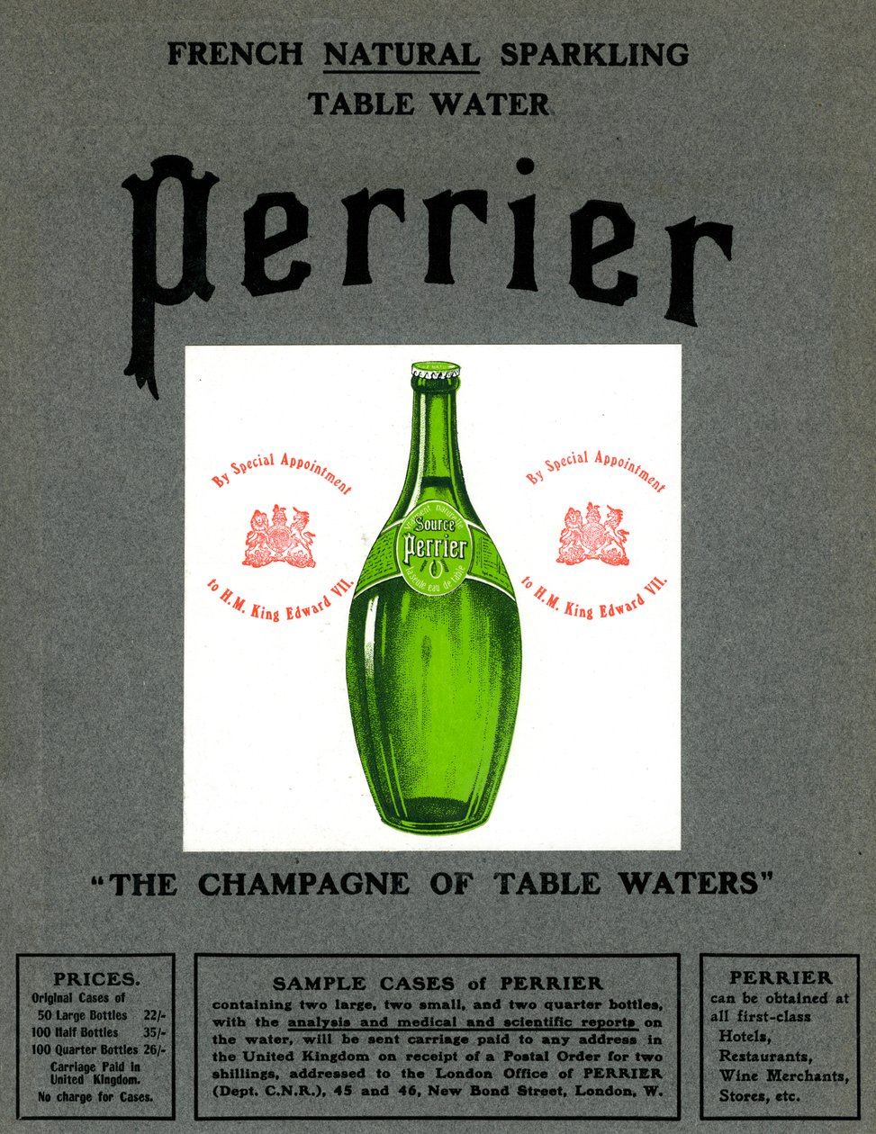Werbung für Perrier Wasser, 1905 von Unbekannt