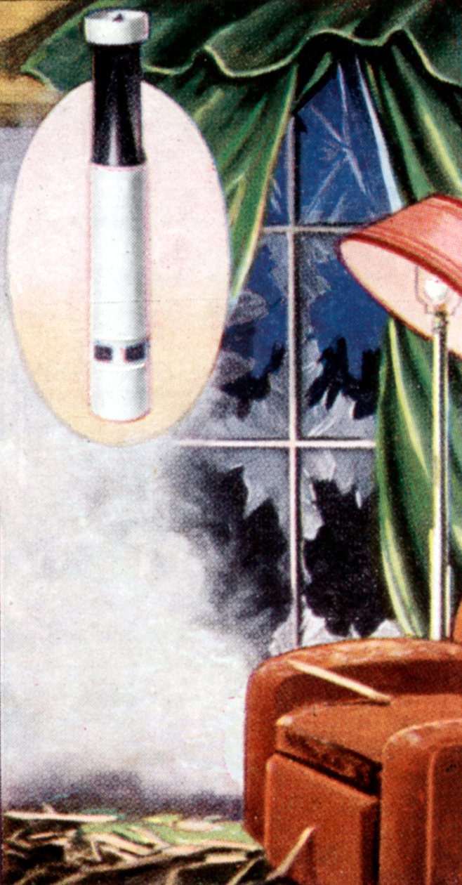 Luftschutzmaßnahmen, Zigarettenkarte, britisch, 1938 von Unbekannt