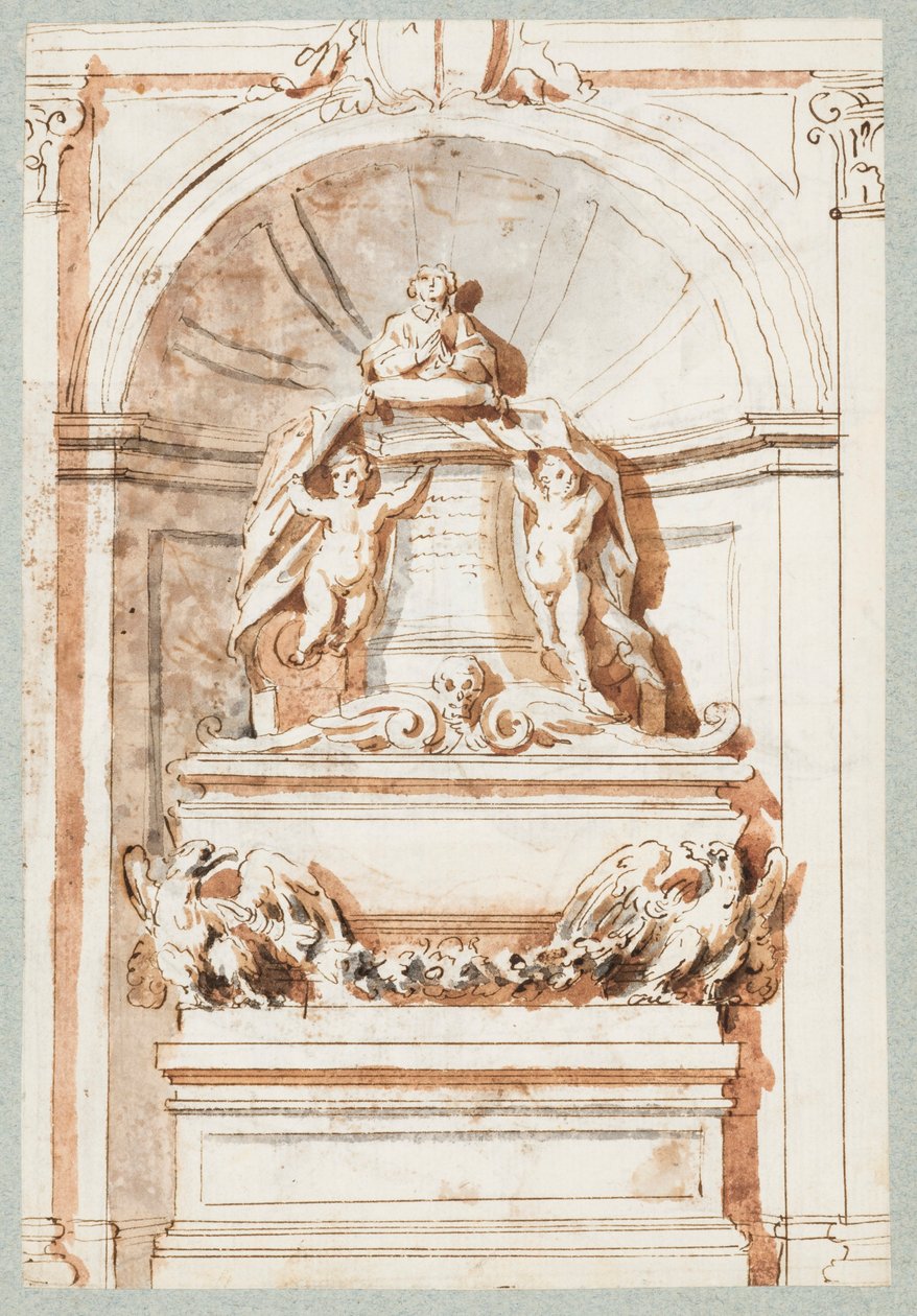 Albumseite, ein Grabdenkmal von Unbekannt