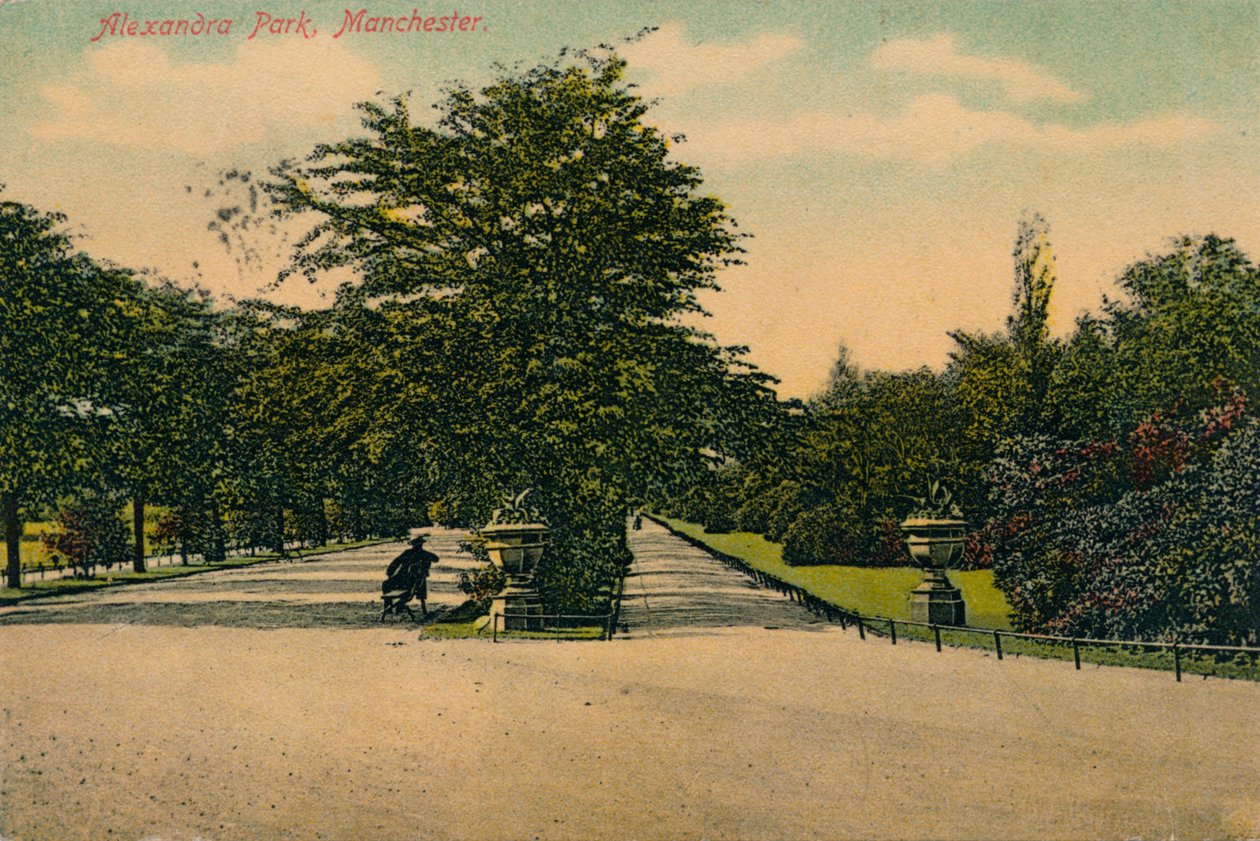 Alexandra Park, Manchester, ca. 1905 von Unbekannt
