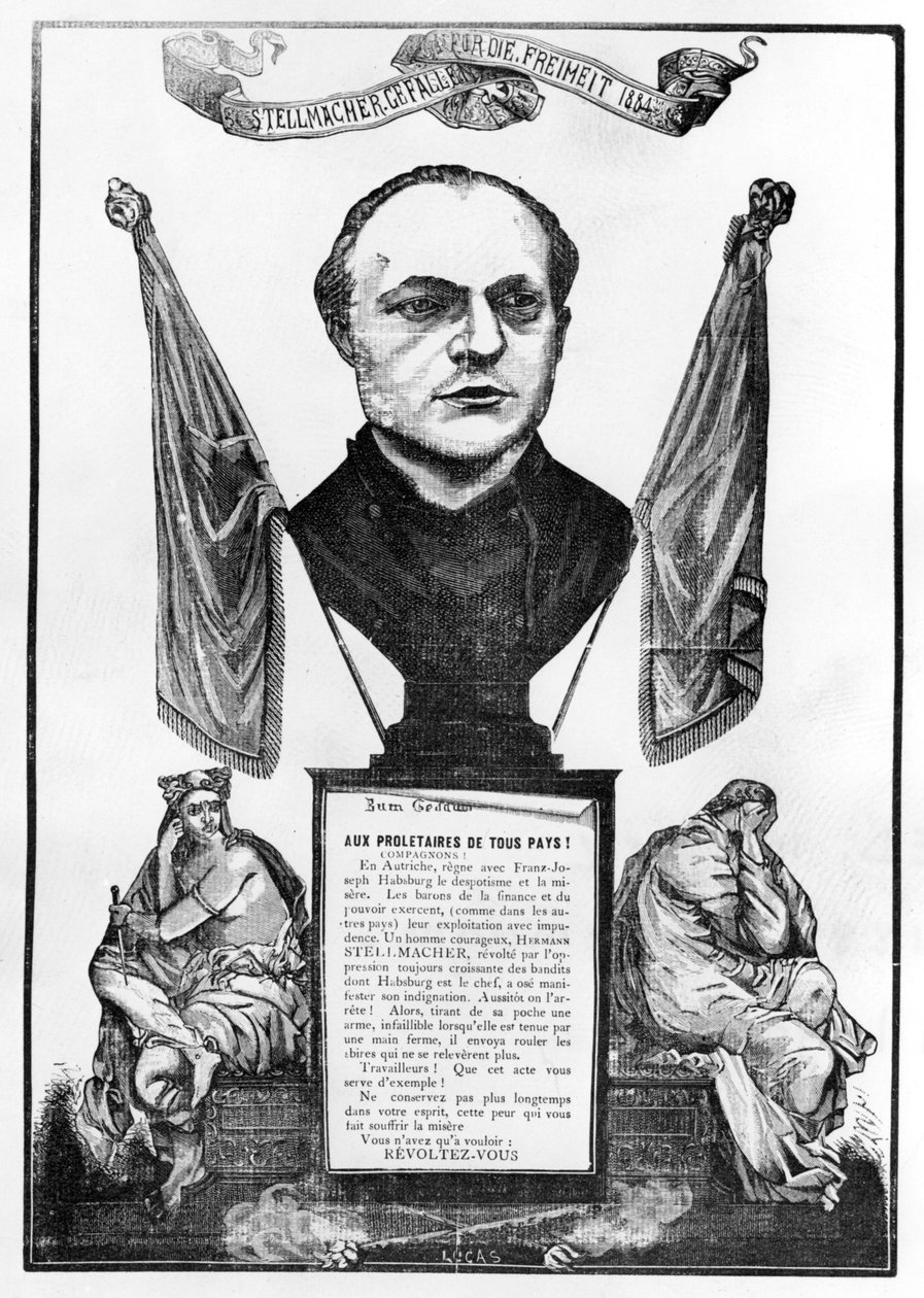 Allegorie von Hermann Stellmacher, 1884 von Unbekannt