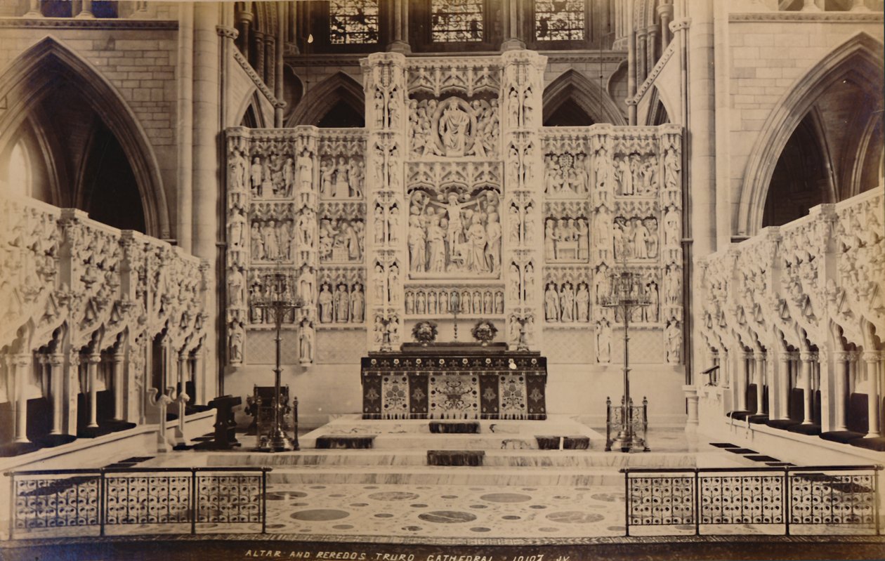 Altar und Reredos Truro Cathedral, 1929 von Unbekannt