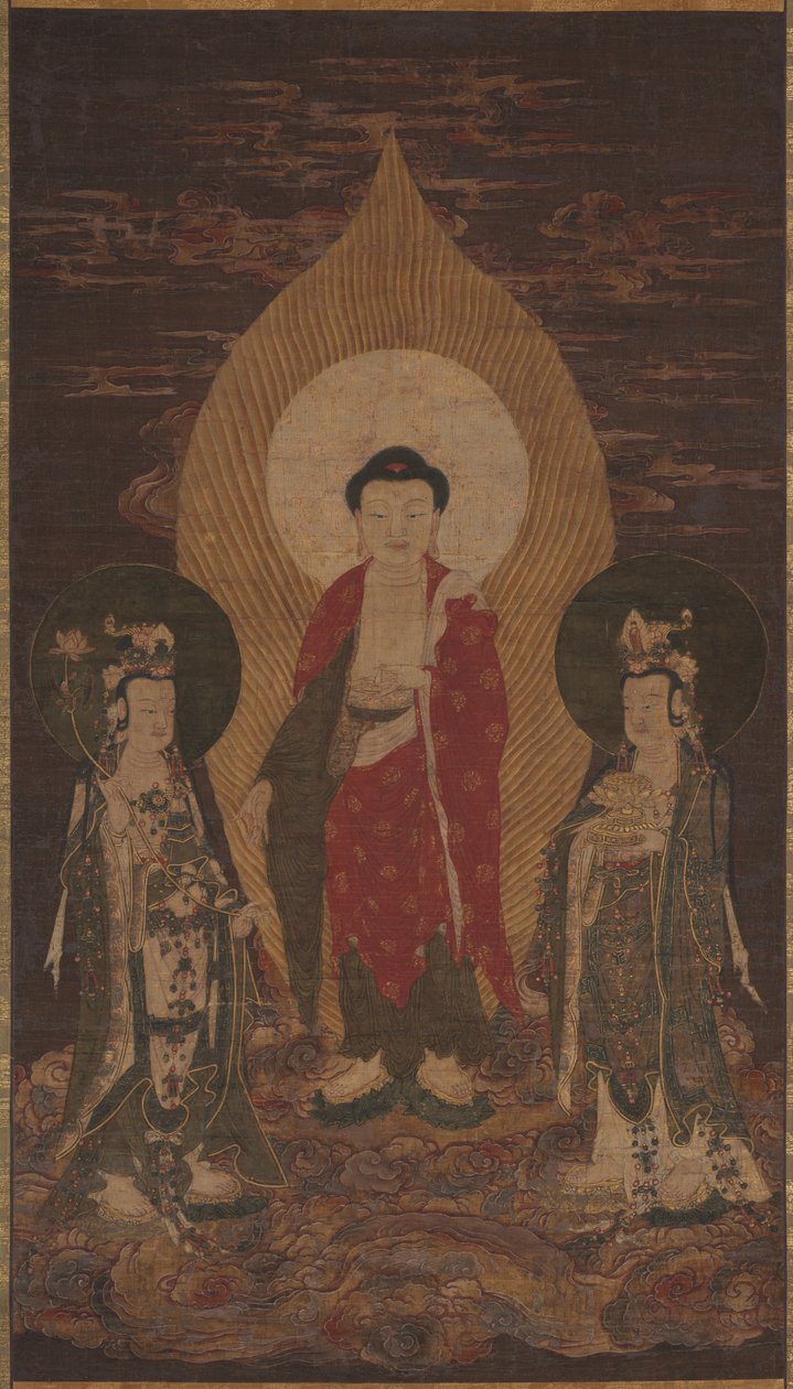 Amitabha-Triade, möglicherweise 1400er von Unbekannt