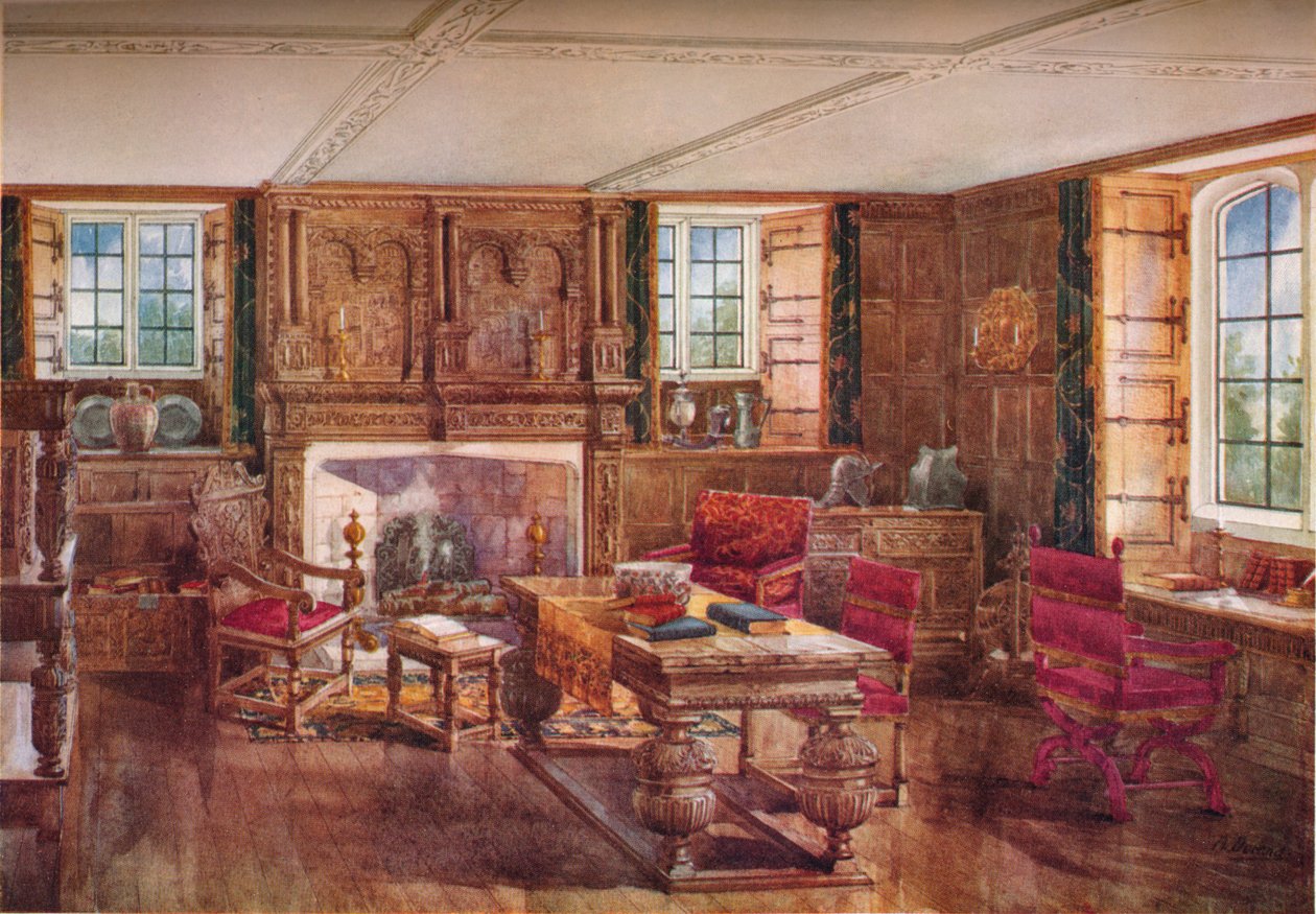 Ein elisabethanisches Wohnzimmer von Unbekannt