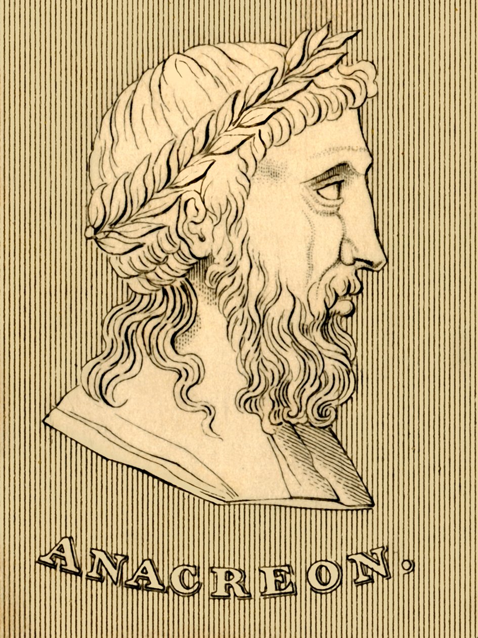 Anakreon, ca. 582-485 v. Chr., 1830 von Unbekannt