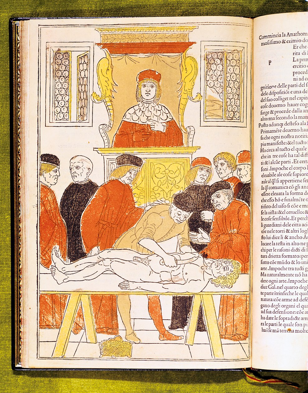 Anatomievorlesung in Padua, Italien, 1483 von Unbekannt