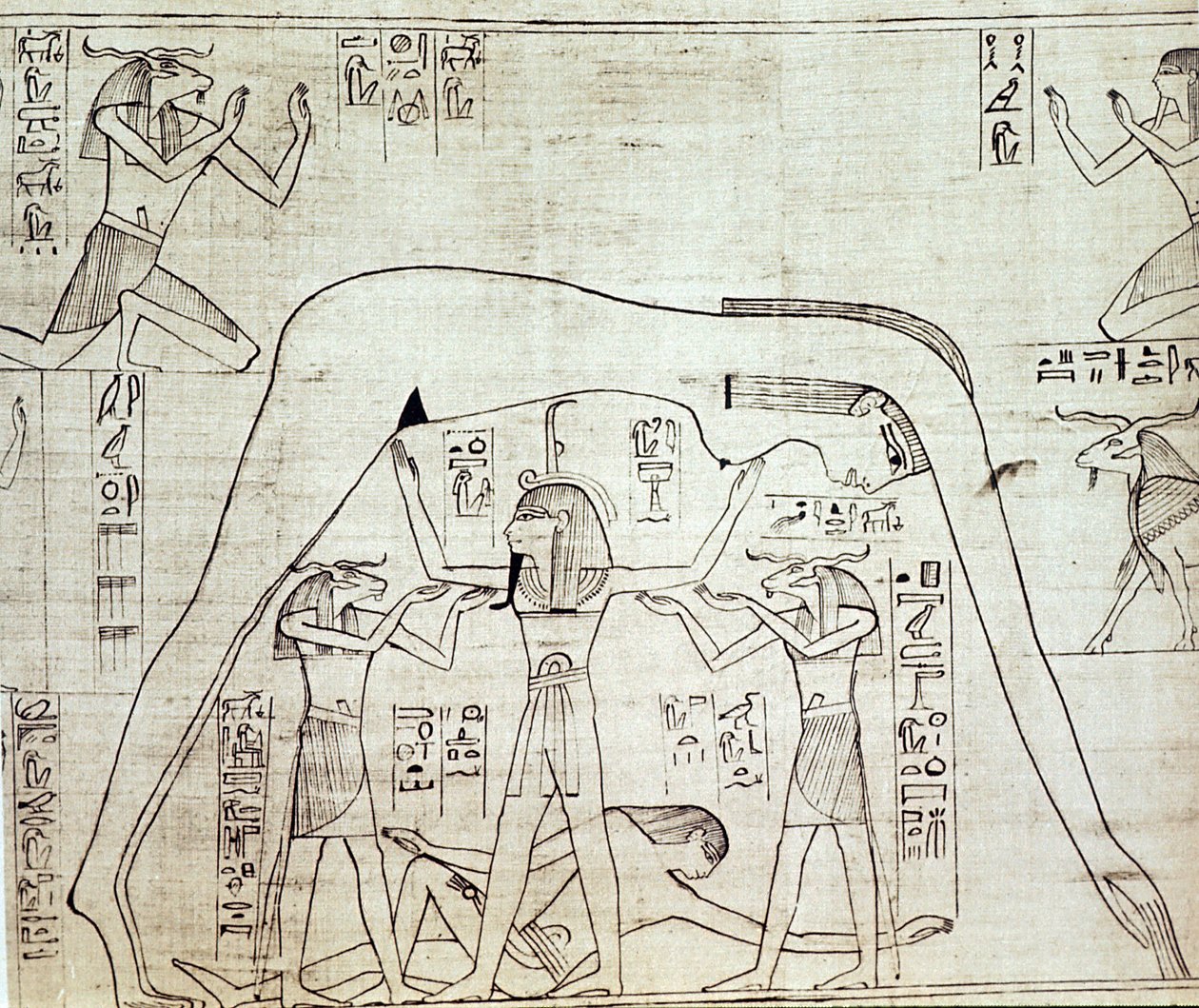 Antikes ägyptisches Weltbild, ca. 1025 v. Chr. von Unbekannt
