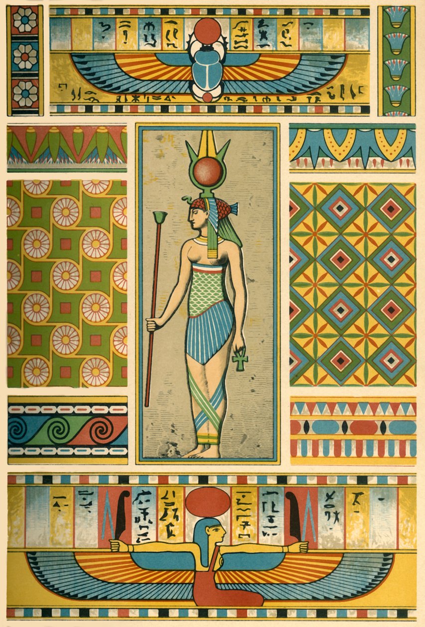 Altägyptische Dekoration, 1898 von Unbekannt