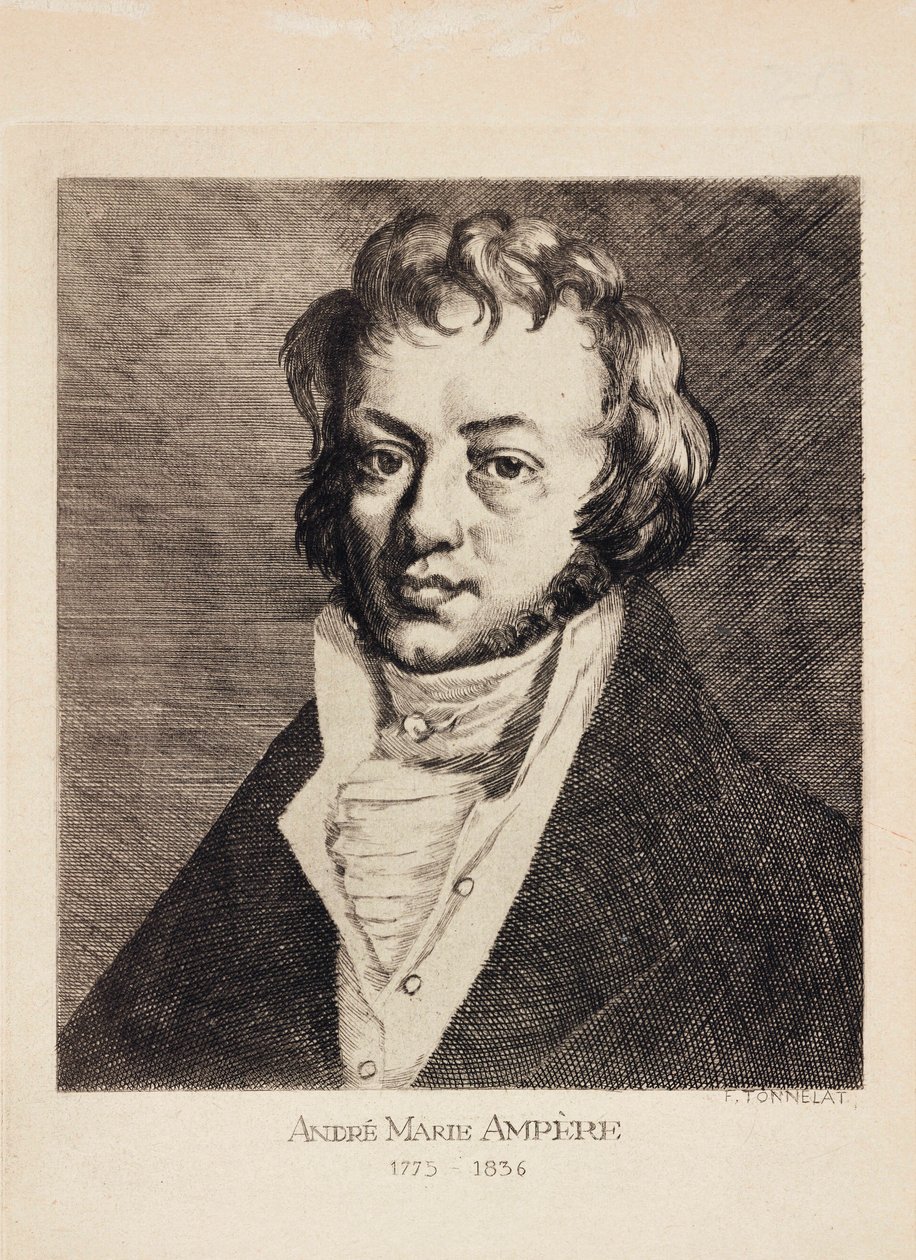 Andre-Marie Ampere, französischer Physiker und Mathematiker, um 1820 von Unbekannt