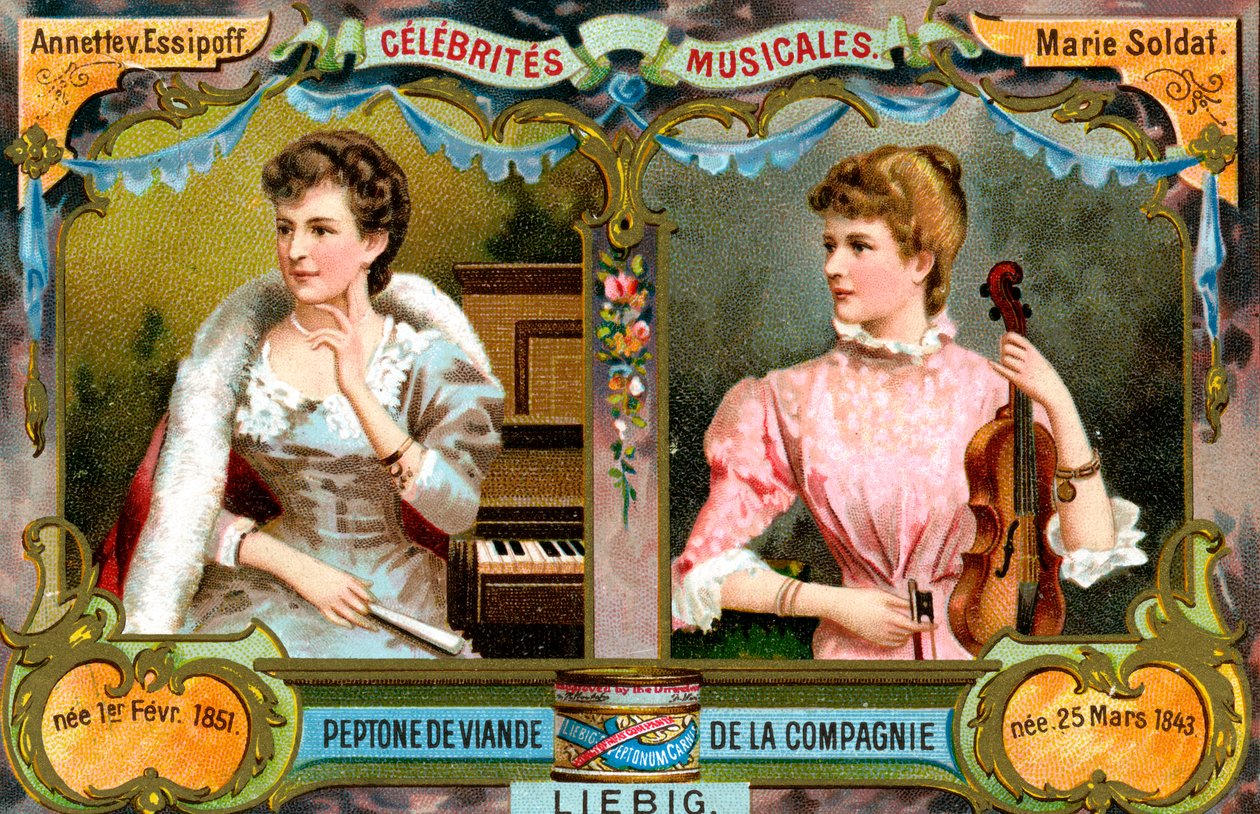 Annette von Essipoff und Marie Soldat, ca. 1900 von Unbekannt