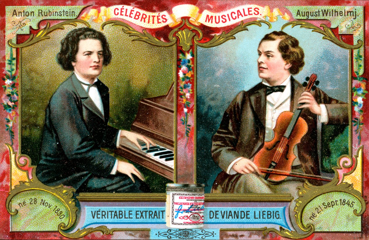 Anton Rubinstein und August Wilhelmj von Unbekannt