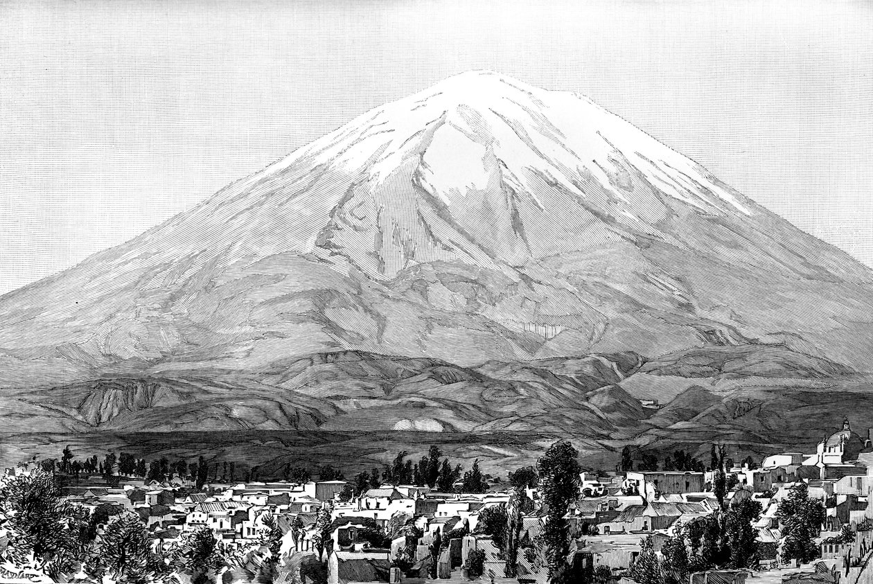 Arequipa und Mount Misti, Peru von Unbekannt